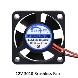 Ventilateur 3010 de refroidissement d'imprimante 3D, 30x30x10 mm, petites pièces de bricolage de 12V, 5V, 24V CC, 2 broches, 30 mm, pour j head hotend, 