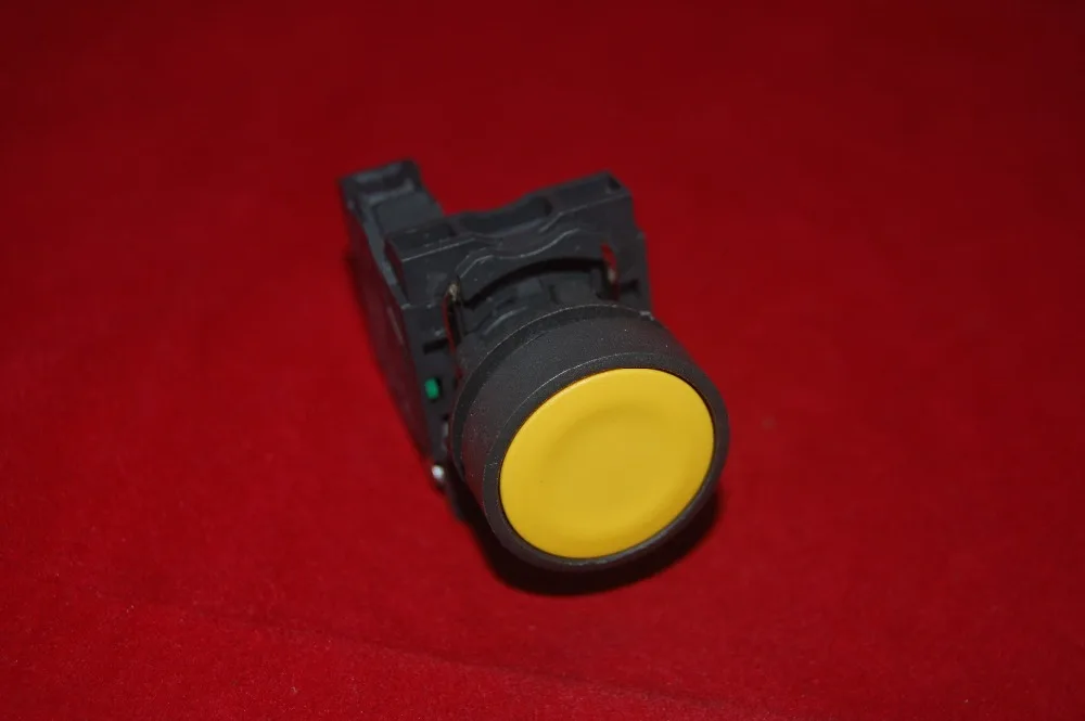 2PCS 22MM PUSHBUTTON SWITCH FITS Momentary XB5AA51 Yellow 1NO SPRING Return flush push | Обустройство дома
