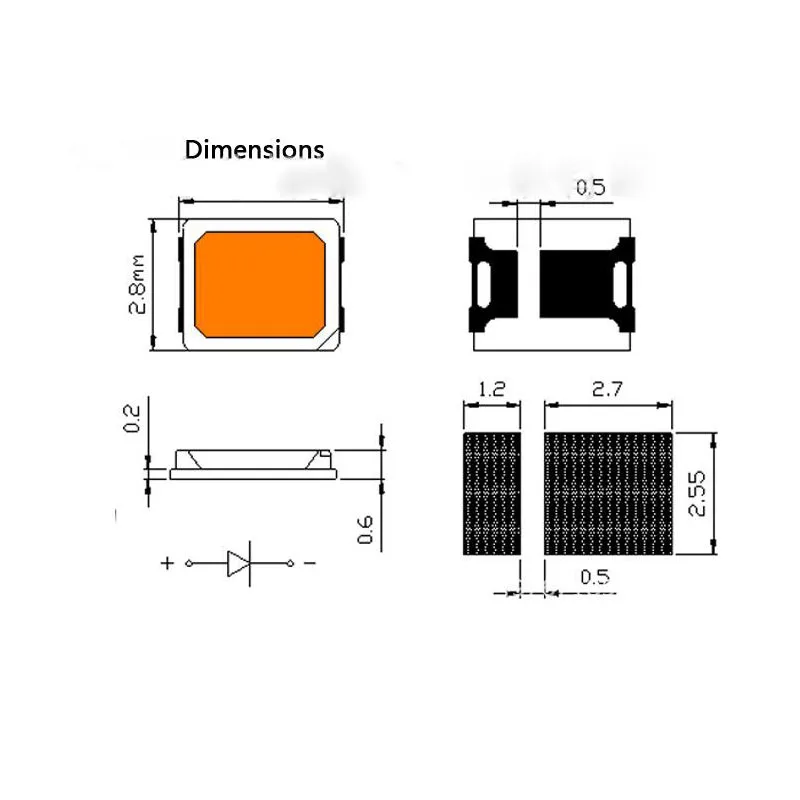 DIY полный спектр 380-840nm 2835 полный спектр COB Led лампа для выращивания 3V 120ma для выращивания растений в помещении для посева фазы фазе роста цветочно-фруктовым рисунком, фаза