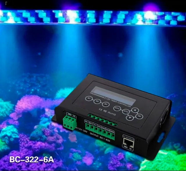 BC-322-6A экономичный таймер диммер контроллер аквариума светодиодные полосы пикселей свет контроллер BC-322-DMX таймер диммер