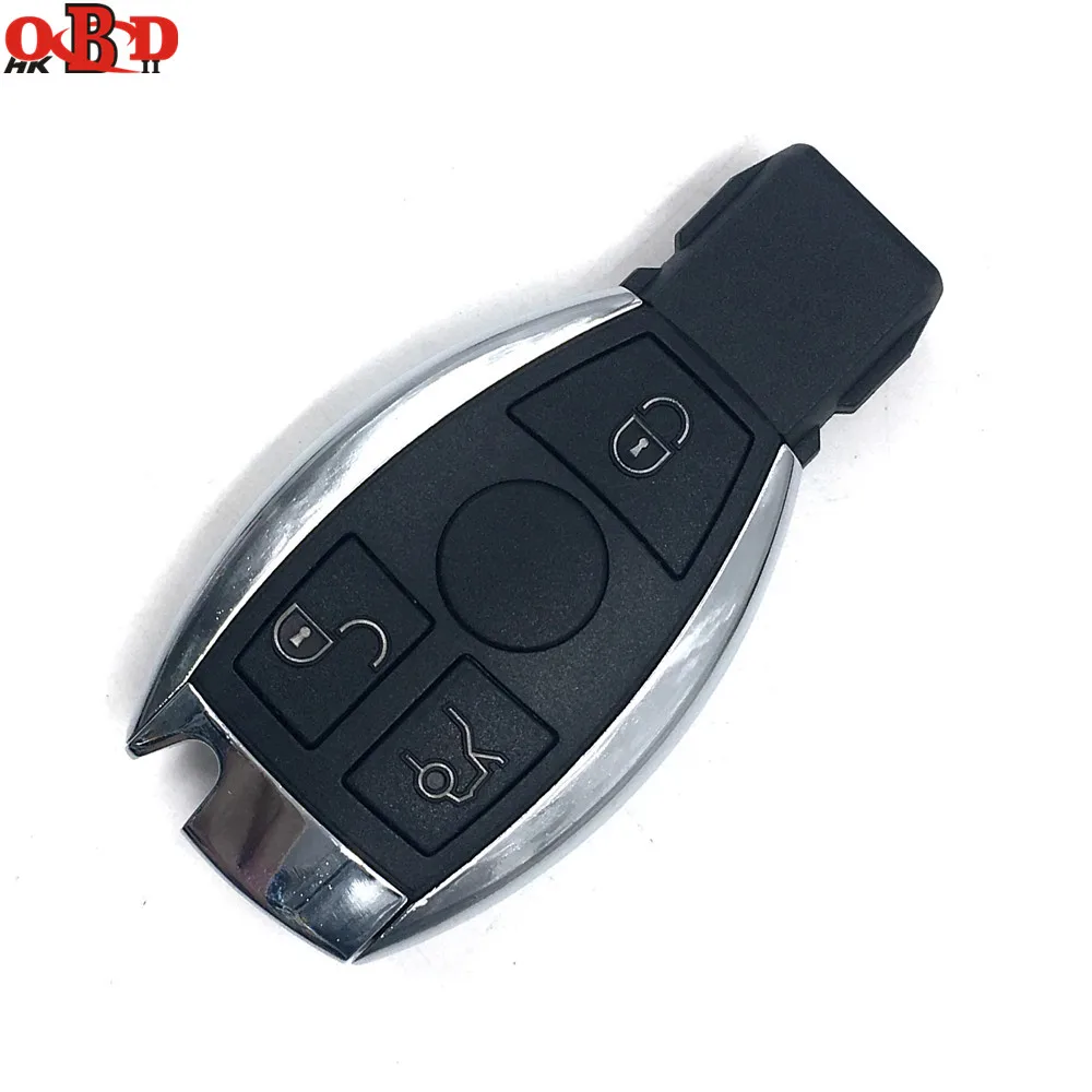 Умный дистанционный ключ HKOBDII 3 кнопки NEC BGA 315/433 МГц для Mercedes Benz MB с держателем