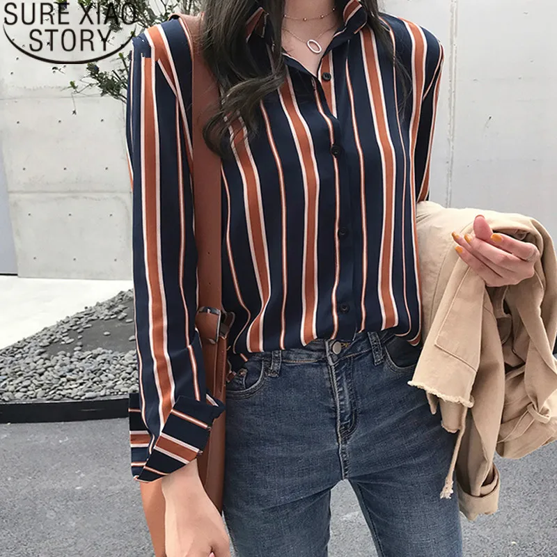 Women tops striped blouse shirt fashion womens tops and blouses long sleeve women shirts clothes women blouse plus size 1677 50 Women tops striped blouse shirt fashion womens tops and blouses long sleeve women shirts clothes women blouse plus size 1677 50