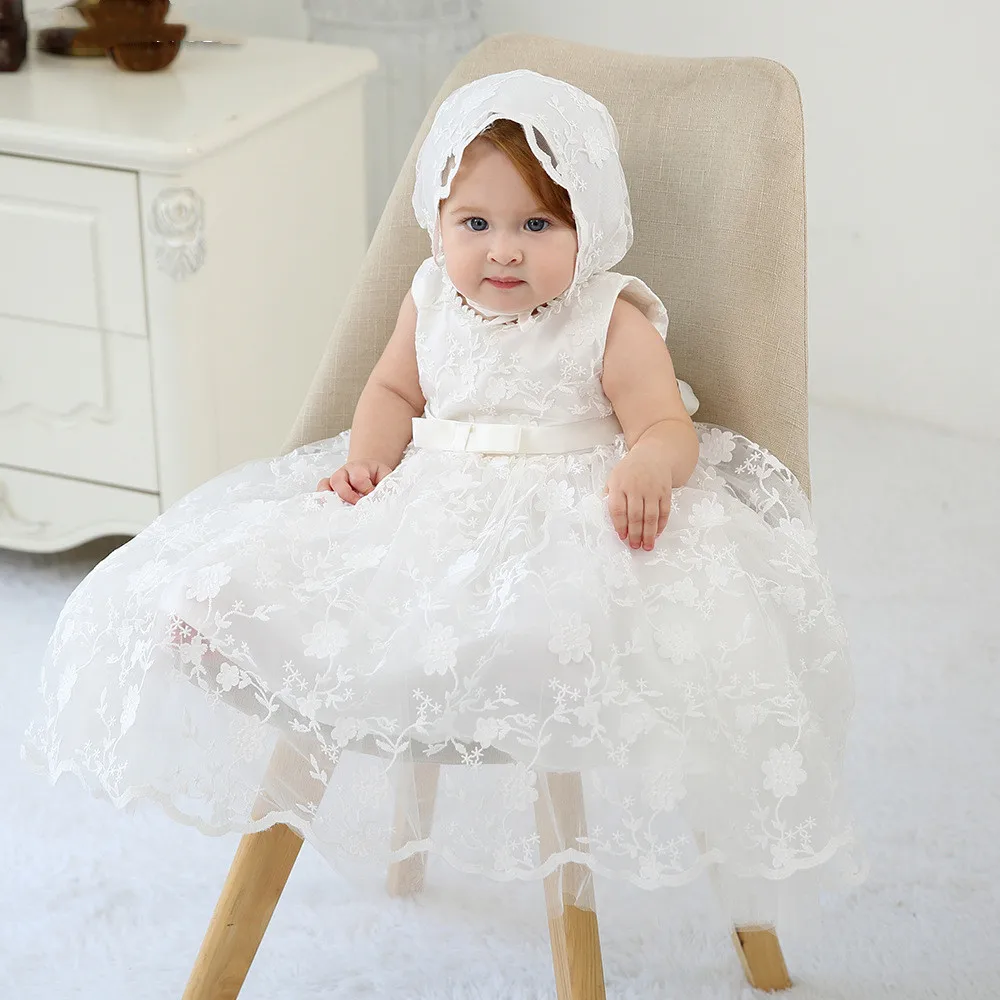 

Baby Christening Ball Gown Baptism Dress Lace Princess Baby Girl Dress Newborn 1 Year 1st Birthday Party Wedding Shower Dress