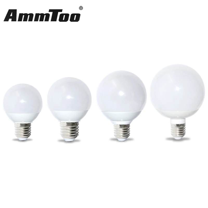 Светодиодная шариковая лампа Samsung SMD 5730 100% 360 градусов E27 7 Вт 9 12 15 AC110V 220 В 1 шт.|e27 led