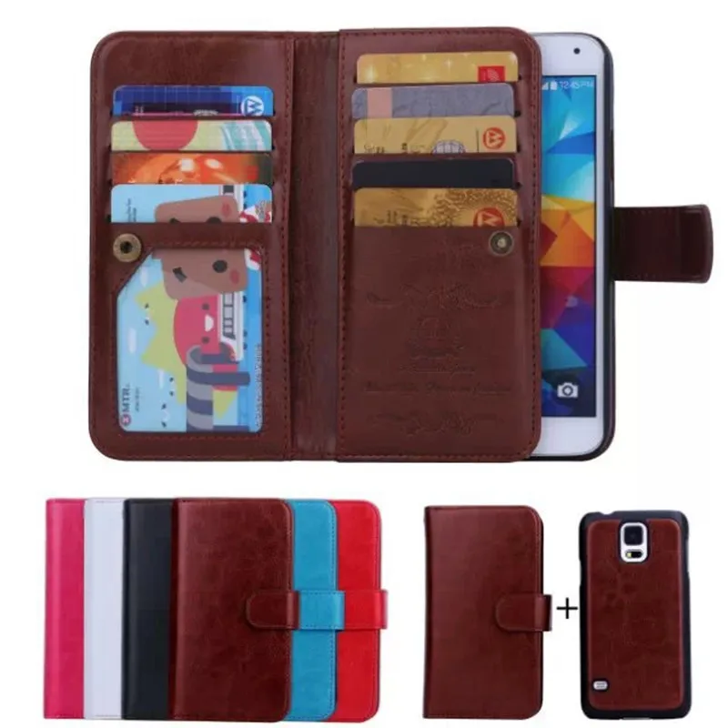 Роскошный кожаный чехол-кошелек Crazy Horse для Samsung Galaxy S5 Neo G903W G903F G900F магнитная