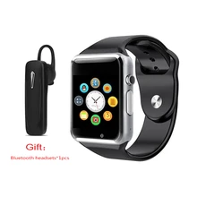 A1 Smart Watch with 16GB 32GB Camera Sport Pedometer SIM TF Card Smart watch for iPhone