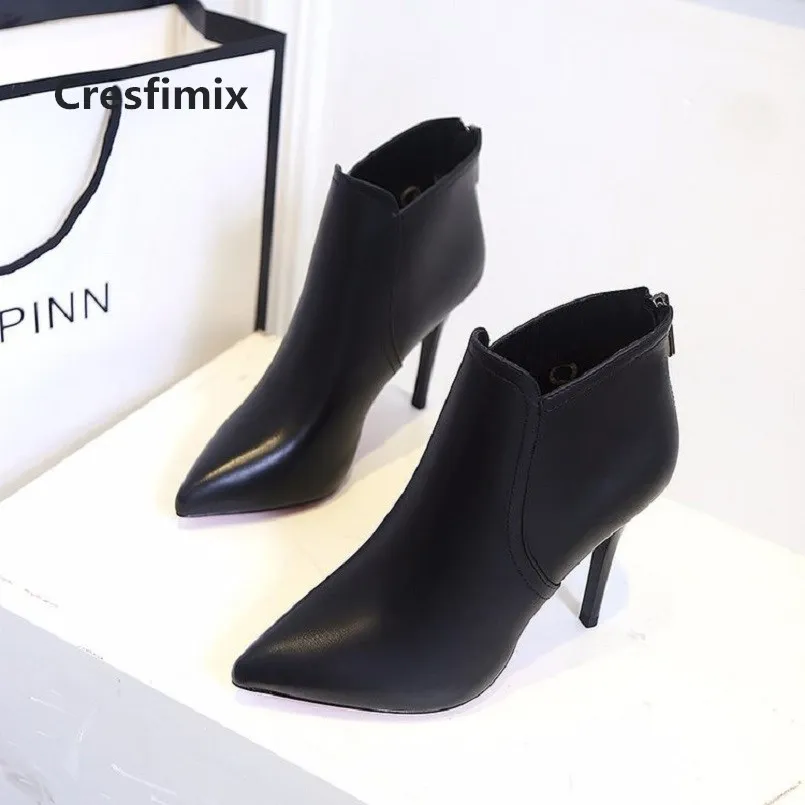 cute black heel boots