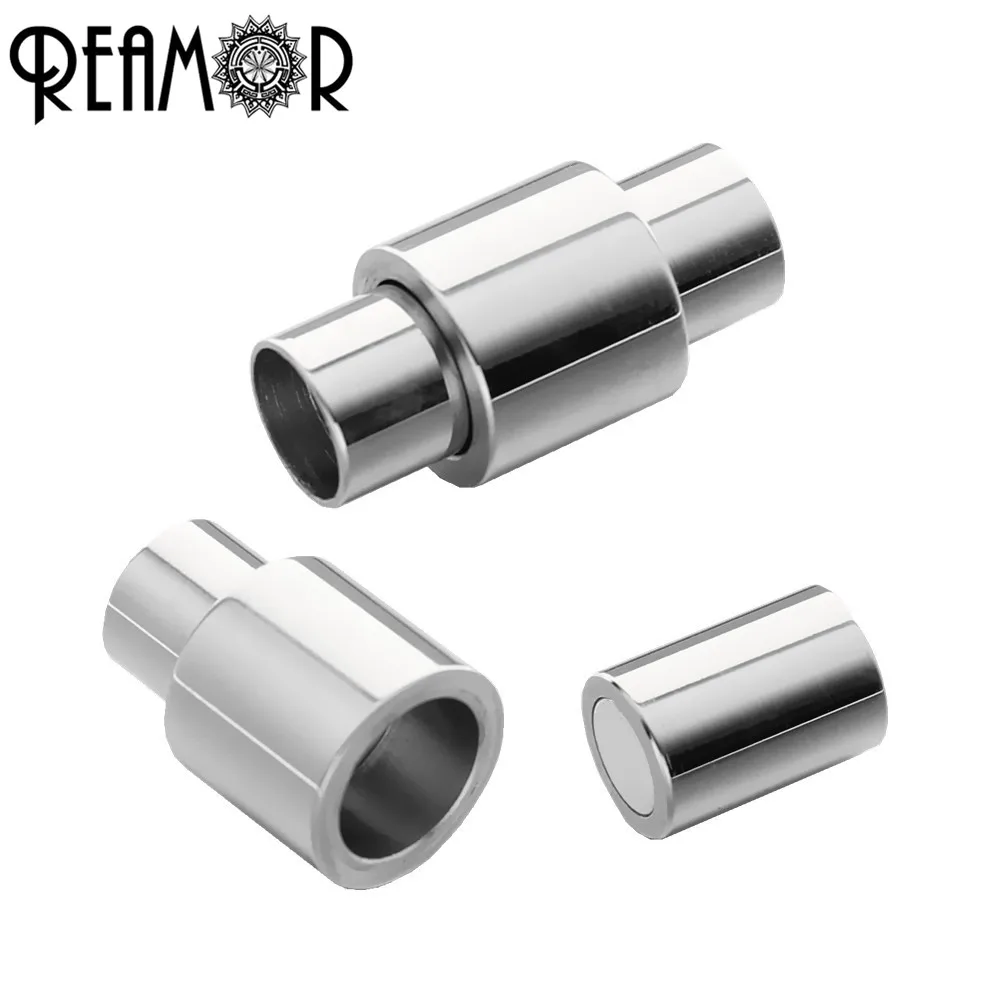 Магнитная застежка REAMOR 316l из нержавеющей стали коннекторы для браслетов и