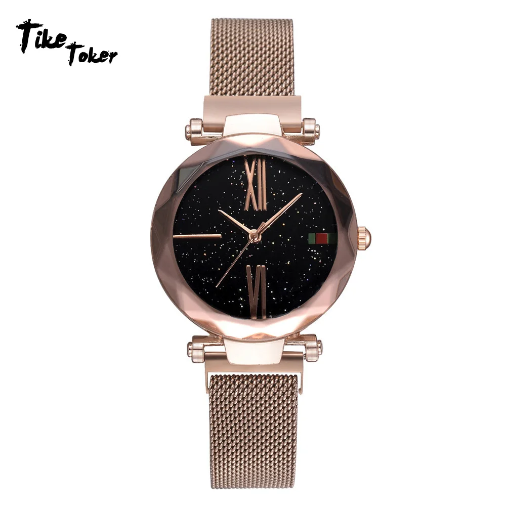 

Tike Toker Watch luxury brand ladies watch personality romantic star sky watch rhinestone design ladies watch