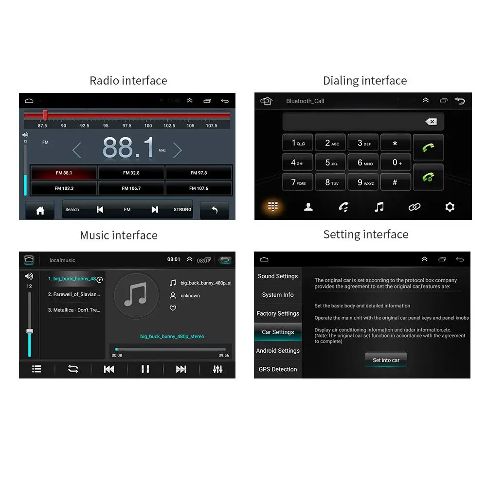 

7 inch HD car Bluetooth mp5 player car dual spindle universal GPS navigation integrated machine-9218