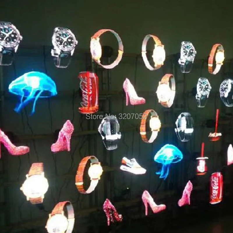 LED Holographic Projector Portable Hologram Player 3D Holographic Dispaly Fan Unique Hologram Projector