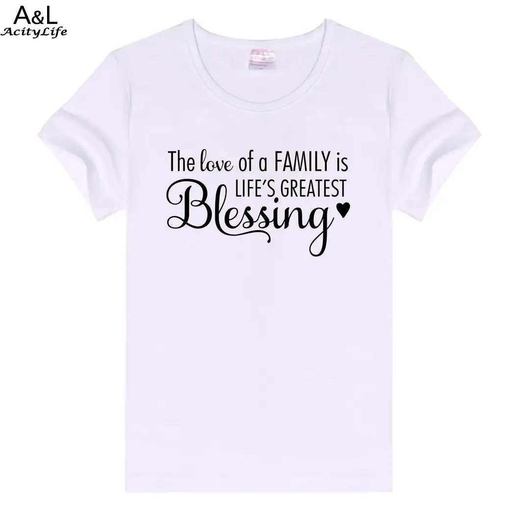 White Casual Basic Plain Crew Neck Slim Fit Soft Short Sleeve T-Shirt the Women love of a family | Женская одежда