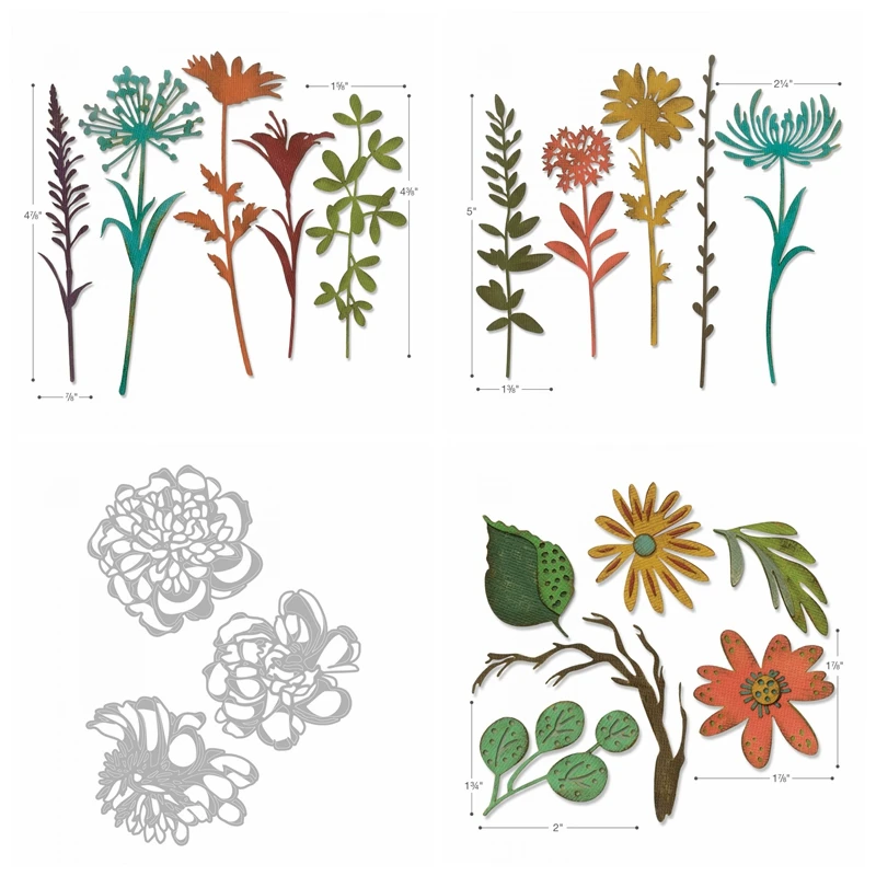

Multi-Floral Leafs Plants Shape Metal Cutting Dies Stencil Scrapbook Album Embossing For Gift Card Making Handcraft