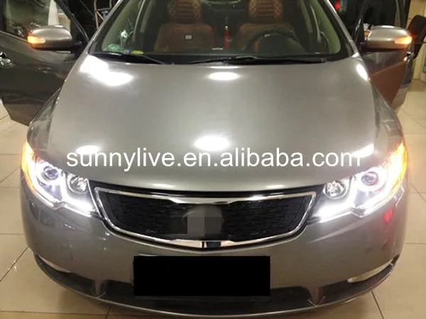Светодиодная лента ангельские глазки для KIA Forte Cerato фара 2009 2012 года LDV2|eye make up art|strip