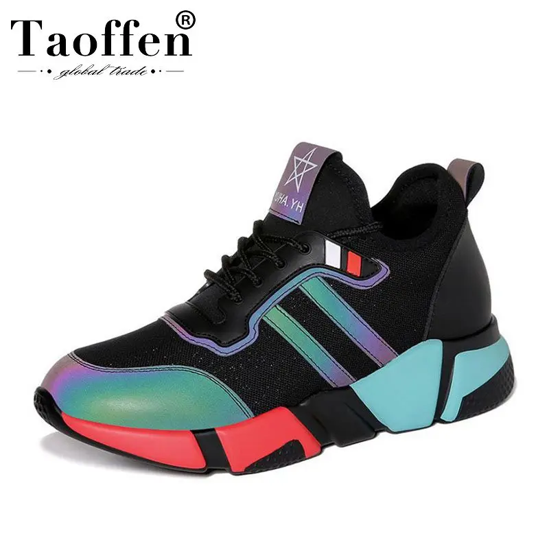 

Taoffen High Quality Fahsion Spring Daily Outdoor Vulcanized Shoes Women Sneakers Spring Causal Shoes Party Club Size 35-40