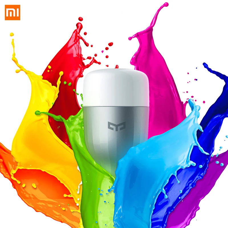 

Original Xiaomi Mijia Yeelight Smart LED Bulb Colorful 220V E27 9W 600 Lumens APP WIFI Remote Control RGBW Mijia Mi Lamp Bulb