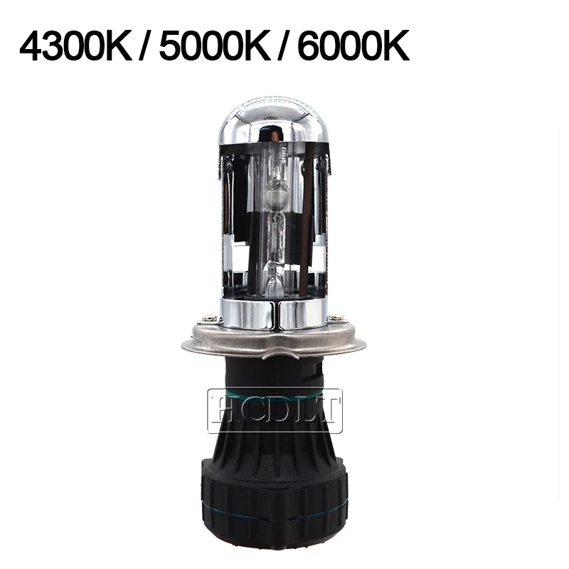 HCDLT Original Cnlight H4 Bixenon HID Bulb AC 35W 55W Xenon H4 HiLo Beam Car Headlight Replacement Bulb Lamp 4300K 5000K 6000K (3)