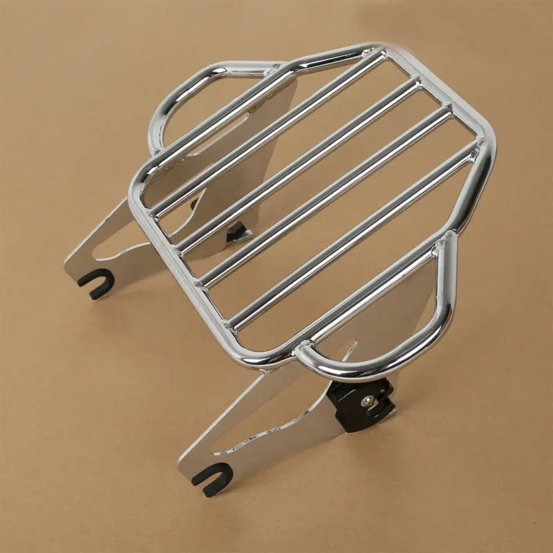 Motorcycle Detachable Backrest Sissy Bar Luggage Rack Docking Kit For Harley Touring Road King FLHR Etectra Street Glide 09-13