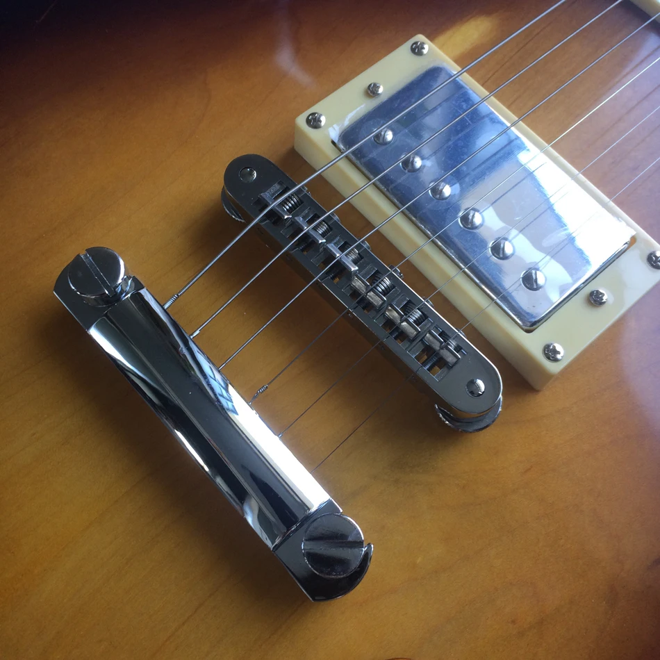 Reliquia de Guitarra eléctrica de guitarra partes llama Arce Guitarra una pieza cuerpo y cuello Tonepro puente trastes vinculante