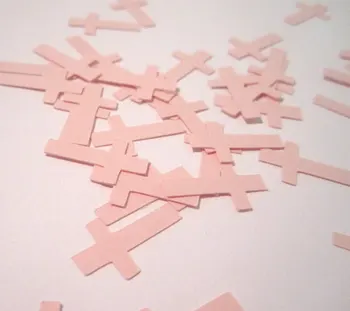 

Cross Confetti Pink Cross Religious Confetti Baptism Christening Confetti Communion Decorations First Communion Confirmation