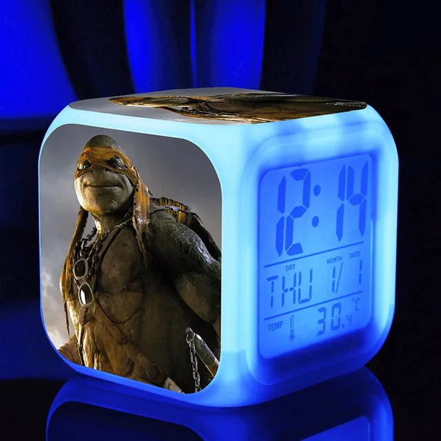 Teenage Mutant Ninja Turtles Alarm Clocks,Color changing TMNT Alarm