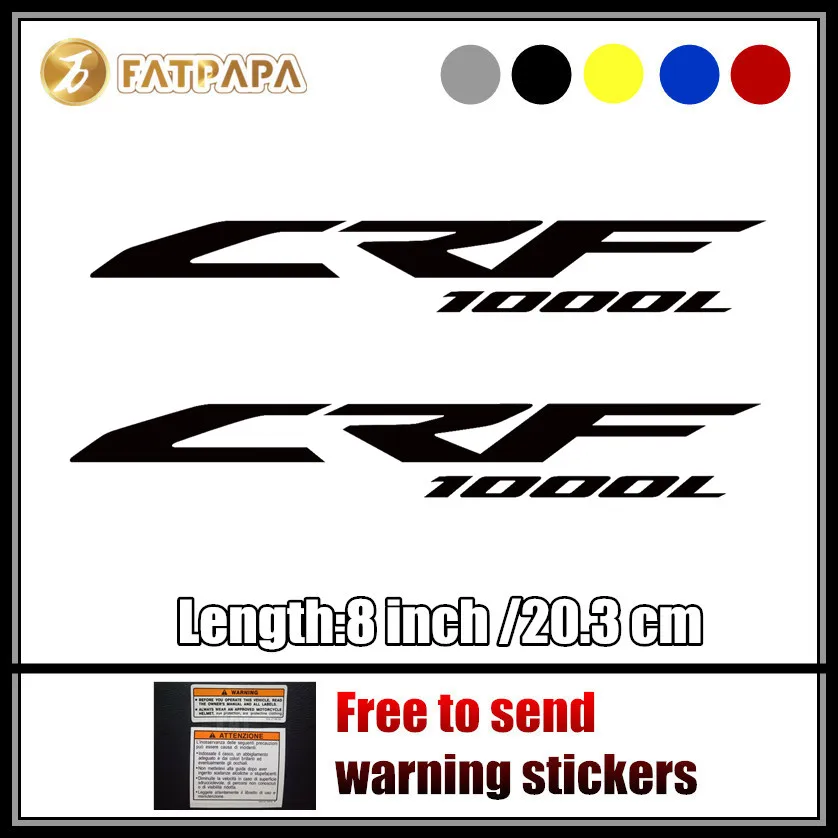 

motorcycle bike Fuel tank Wheels Fairing notebook Luggage helmet MOTO Sticker decals For HONDA Africa Twin CRF1000L CRF1000 L