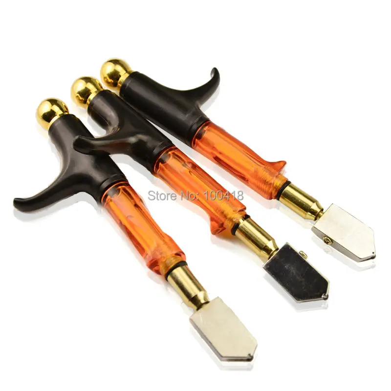

Easy hold and control glass cutter & used for glass cutting of orange cutom- Grip oiled glass cutter