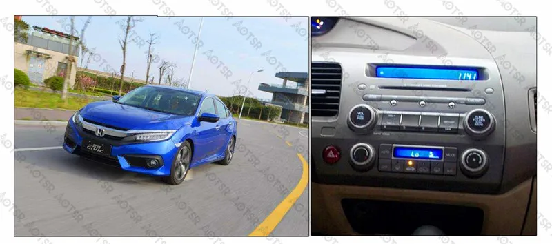 Flash Deal Aotsr Android 8.1 GPS navigation Car DVD Player For Honda Civic 2007-2011 multimedia 2 din radio recorder 4GB+32GB 2GB+16GB 1