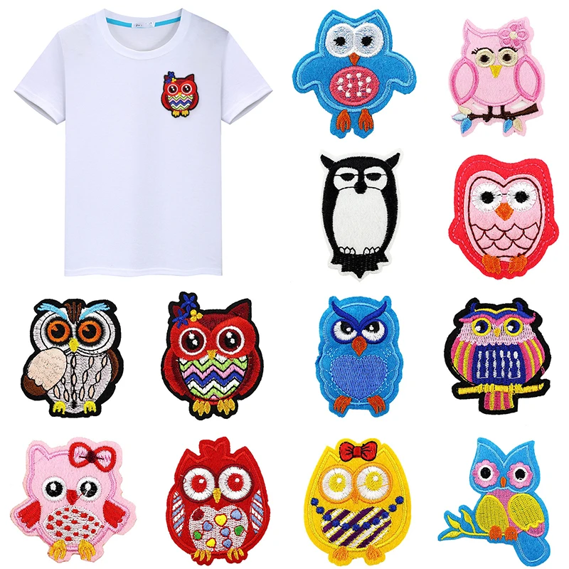 

Owl 1 piece Handmade DIY Owl Clothing Embroidered Accessories Patch decal Shoes Cloth label Hat New style