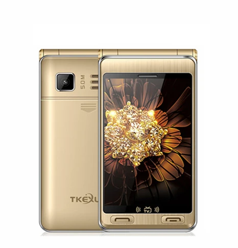 Телефон с откидным двойным экраном TKEXUN G10 1 3g WCDMA 3 0 дюймов двойной экран поддержка
