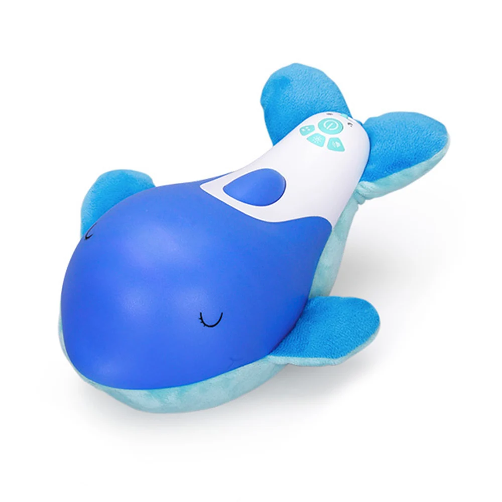 Baby Stuffed Animal Soothe Toy Hypnotic Sound and Light Dolphin Appease Doll Baby Sleeping Soft Toys Gift