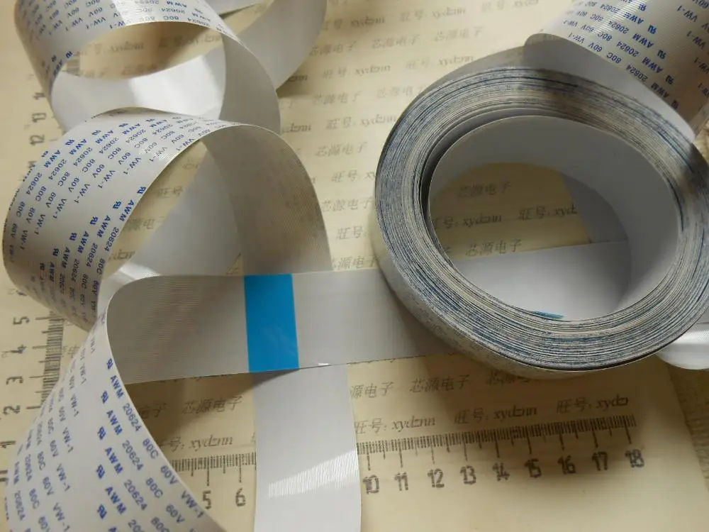 

FFC cable 0.5pitch-20pin-100mm-B opposite direction flexible flat cable ROHS customization is available
