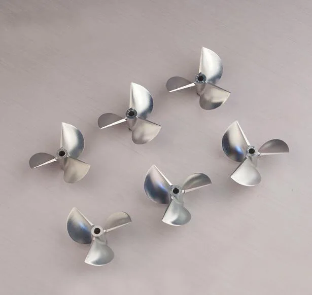 

Free Shipping RC Boat 3-blades CNC aluminium propeller positive/reverse propellers 52/54/55mm for 4.76mm shaft spare parts