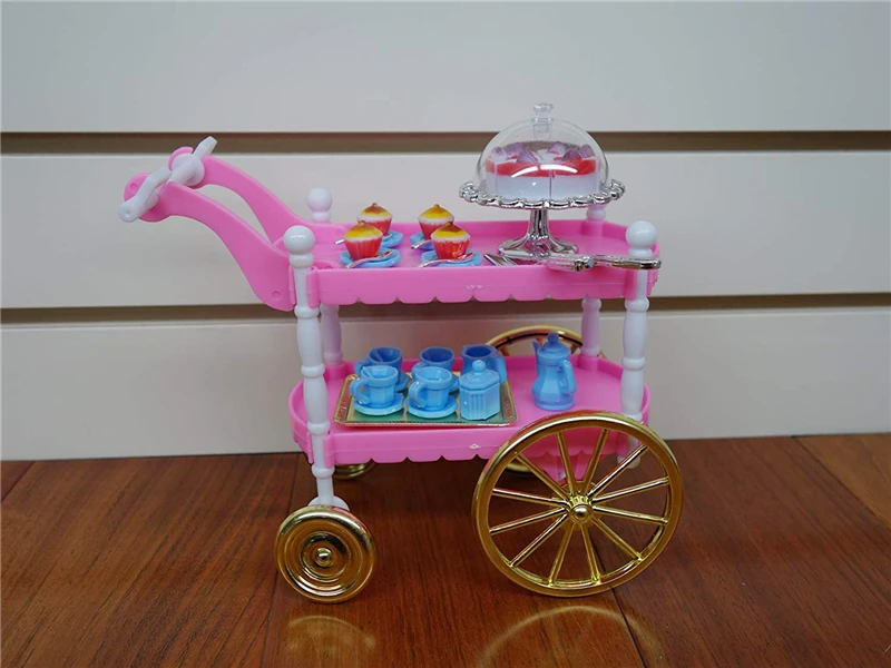 Мебель для Барби торт автомобиль столовая машина кухонная мебель и аксессуары наборы кукольная еда девочка игрушка для 1/6 кукла