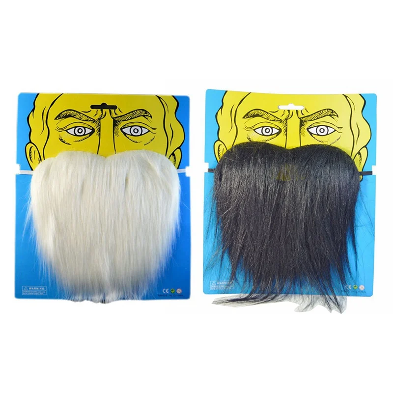 

Practical Jokes Dress Fake Beards Halloween Costume Party Moustache Black Halloween Party Mask Cosplay For Women Men Gift