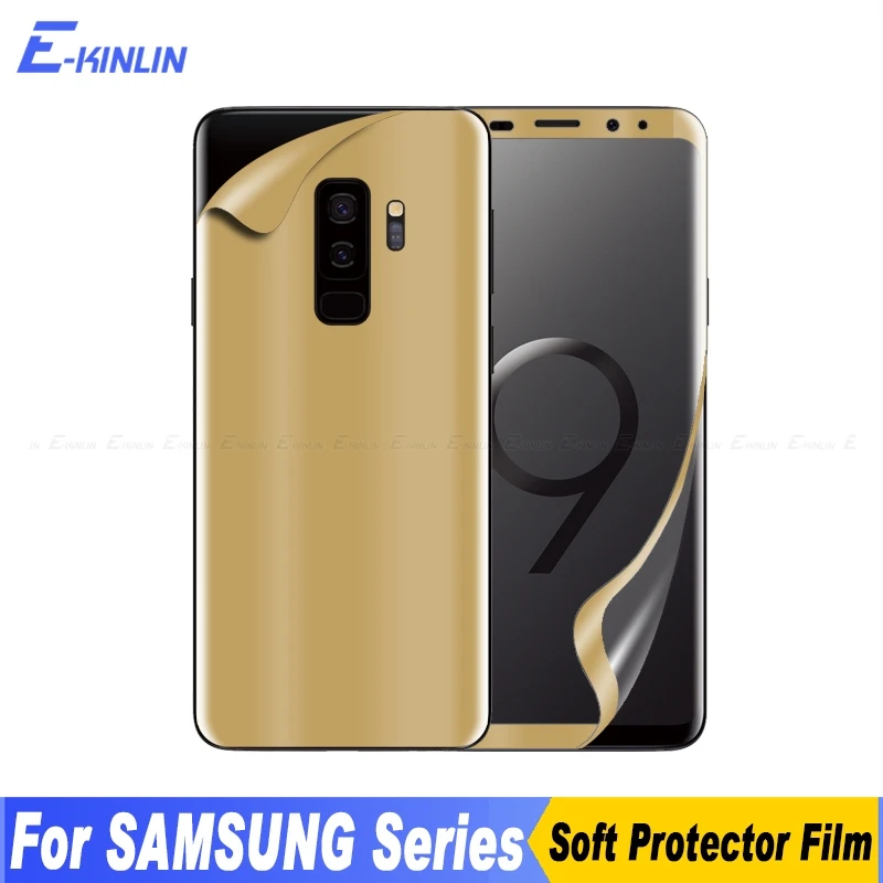 

3D Soft Curved Front Rear Full Cover Plating Screen Protector For Samsung Galaxy Note 9 8 S10e S10 S9 S8 S7 Edge Plus PET Film