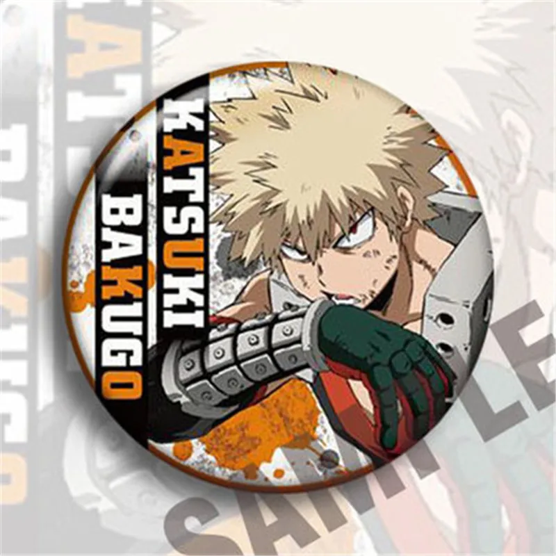 My Hero Academia Katsuki Bakugo TOOOROKI SHOTO Badge Bedge Set 7pcs Brooch Pin