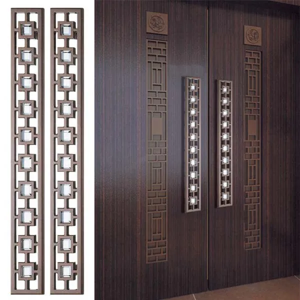 Glass door handle carving large wooden doors Chinese antique door ... Glass door handle carving large wooden doors Chinese antique door ...