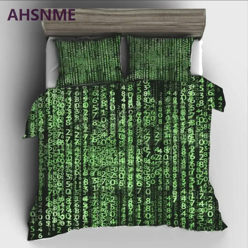 Ahsnme Movie The Matrix Digital Password Bedding Set High