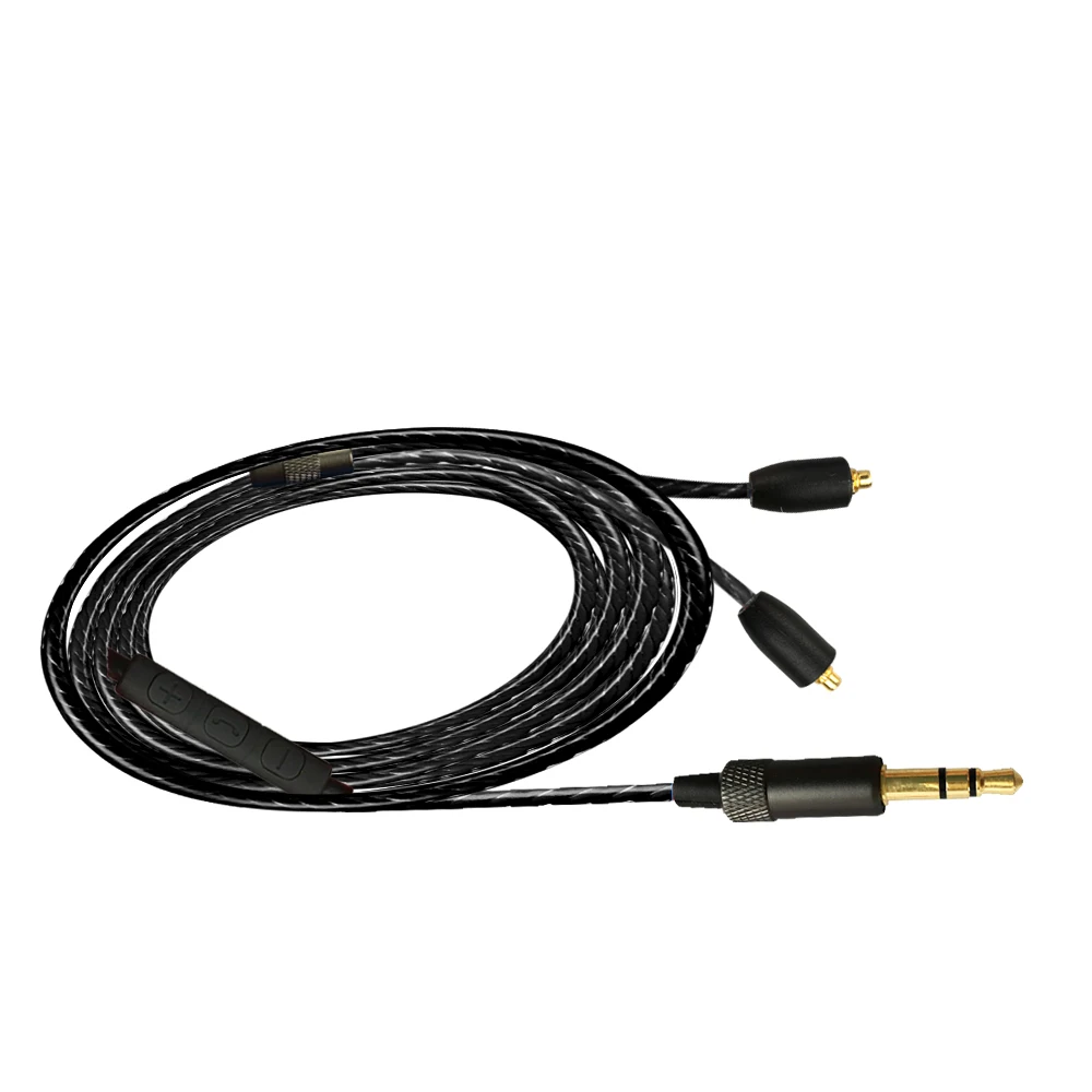 DIY Earphone Upgrade MMCX Cable with Microphone for Shure SE215 SE315