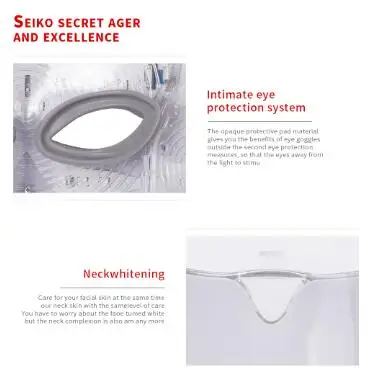  Led Face Mask 7 Color LED Facial Neck Mask with EMS Microelectronics LED Photon Mask Wrinkle Acne R - 4000003283093
