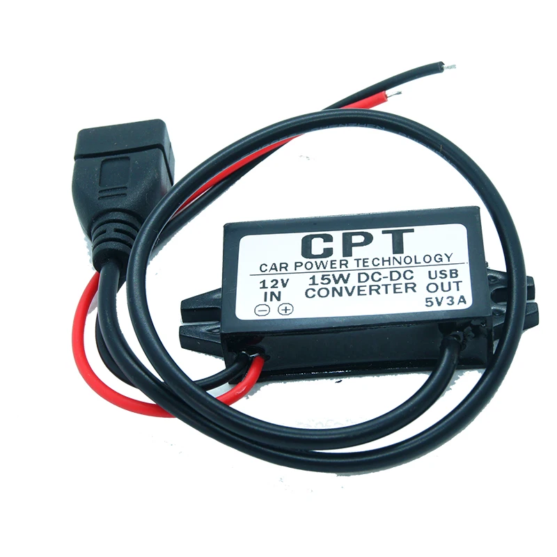 Waterproof DC/DC Converter Regulator 12V to 5V 3A 15W Car Led Display