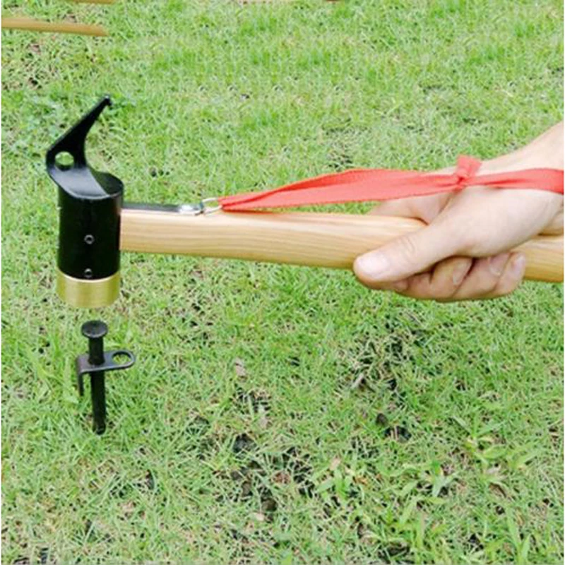 Heavy Duty Outdoor Camp Mallet Hammer Tent Pegs Stake Nail Puller