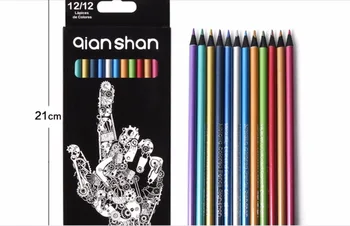 

12pc/set Metallic color pencil set student Coloured Drawing Pencil Art Supplies painting supplies for vivid color paper box