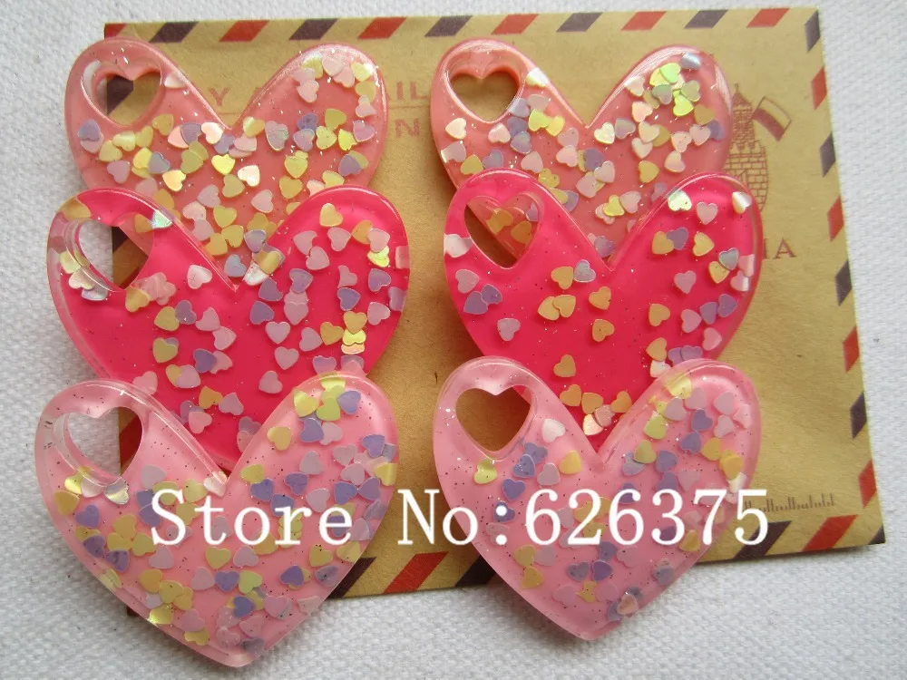 

Rena!! Min.order $6 (mix order), Resin Kawaii Big Heart Pendant for Hair Bow Center, Phone Deco, DIY (41*36mm), Free Shipping