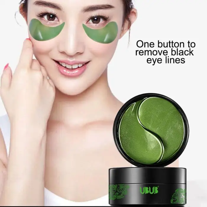 Коллаген водорослевый Crystal Eye Mask 60 шт. удаление темных кругов Eye Care маски для сна HB88