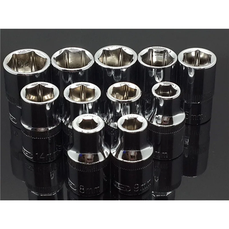 

1PC 8-32MM 1/2" Drive Socket Professional Hand Tools Set And SDS Round Handle OR Hex Shank Adapter Connector Power Tools