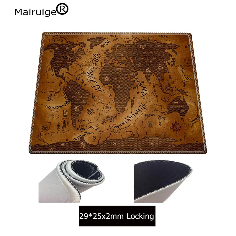 Mairuige карта мира большой игровой коврик для мыши XXL замок край коврик для мыши большой коврик для мыши для стола черный расширенный коврик карта мира 900*400 мм