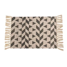 Марокканский ковровый коврик ручной работы из хлопка с геометрическим рисунком в клетку и кисточками для спальни/гостиной/кухни/прихожей/прачечной