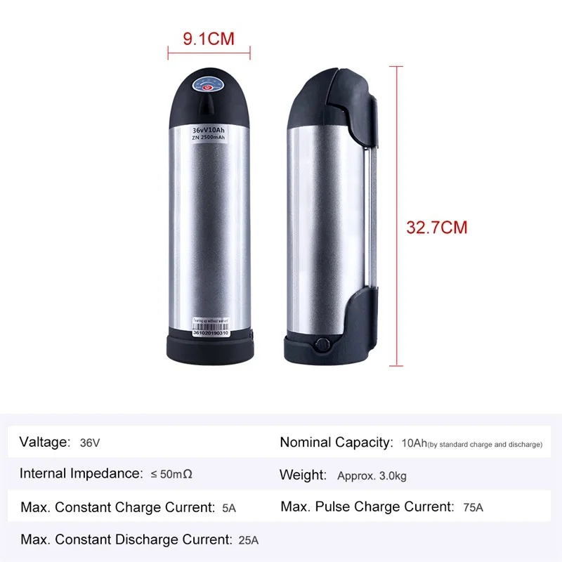 36 V/48 V 10Ah литий-ионная литий-полимерная батарея для электровелосипеда форма чайника батарея для электровелосипеда Bafang Mid Motor